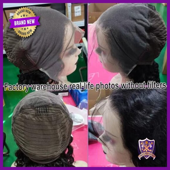 13x6 Full Lace Frontal Wig Water Wave Virgin Human Hair 20Inch Glueless main image 4